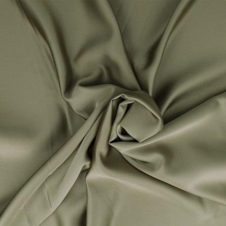 Tissu Satin Duchesse Vert Olive