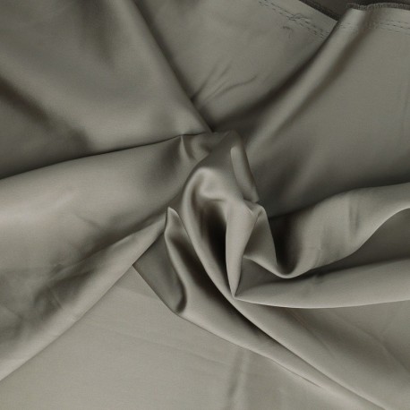 Tissu Satin Duchesse Taupe
