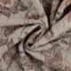Tissu Maille Matelasse Imprimé Marron 