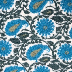 Tissu Teddy Jacquard Pétrole