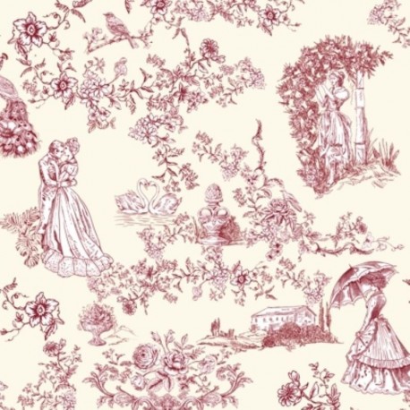 Tissu Toile Loneta Rouge