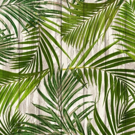 Tissu Toile Imprimée Palmo Palmier 