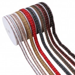 Galon jacquard ondes iridescent