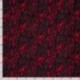 Tissu Satin Touché Velours Imprimé Rouge 