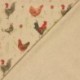 Tissu Imprimé Poule Linenlook 