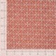 Tissu Coton Matelassé Imprrimé Motif Fleurs Marron