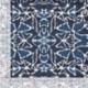 Tissu Voile de Coton Imprimé abstrait Denim