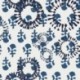 Tissu Voile de Coton Imprimé Rond Denim