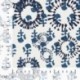 Tissu Voile de Coton Imprimé Rond Denim