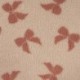 Tissu Teddy Jacquard Imprimé Noeud Sable