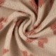 Tissu Teddy Jacquard Imprimé Noeud Sable