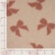 Tissu Teddy Jacquard Imprimé Noeud Sable