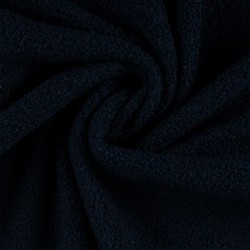 Tissu Polaire Teddy Uni Bleu Marine