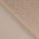 Tissu Polaire Teddy Uni Sable 