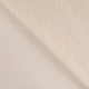 Tissu Polaire Teddy Uni Ecru 