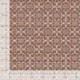 Tissu Voile de Coton Imprimé Motif Fleur Marron