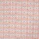 Tissu Coton Matelasse Imprimé Motif Floral Marron 