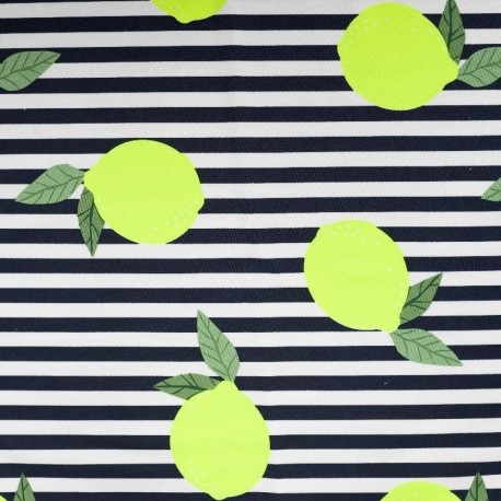 Tissu French Terry Neon Citron