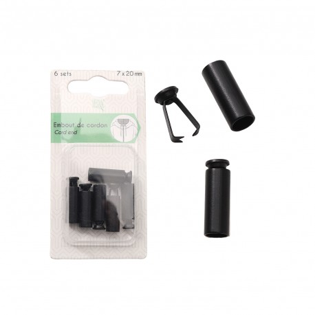Embout de cordon 7x20mm 6 sets
