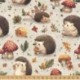 Tissu Effet 3D Erizos Imprimé Herisson