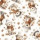Tissu Effet 3D Imprimé Bear Ours