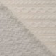 Tissu Maille Jersey Effet Tressé Ecru