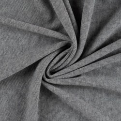 Tissu Tricot Uni Gris Clair