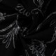 Tissu Caban Brodé Noir