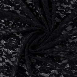 Tissu Dentelle Noir 