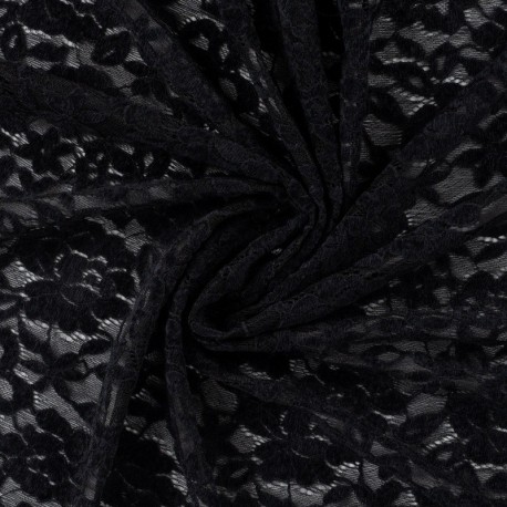 Tissu Dentelle Noir 