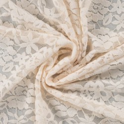 Tissu Dentelle Ecru