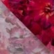 Tissu Serge de Viscose Imprimé Floral Rose 