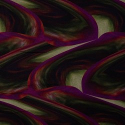 Tissu Serge de Viscose Imprimé Abstrait Kaki 