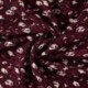Tissu Serge de Viscose Imprimé Lie de Vin