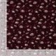 Tissu Serge de Viscose Imprimé Lie de Vin