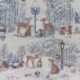 Tissu Gobelin Zurich Noël Blanc 