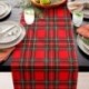 Tissu Imprimé Kilt Ecossais Rouge