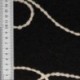 Tissu Nuza Brodé Poils Longs Noir