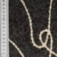Tissu Nuza Brodé Poils Longs Ardoise 