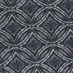 Tissu Dentelle Chenillée Bleu