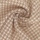 Tissu Maille Pied de Poule Beige 