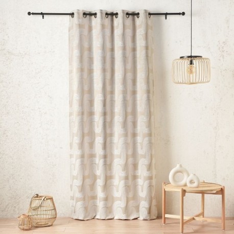 Tissu Jacquard Amaya Ecru 
