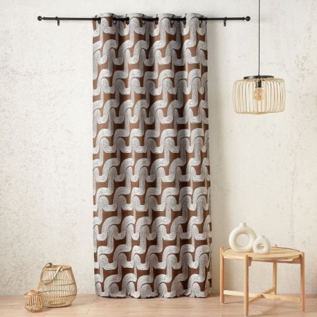 Tissu Jacquard Amaya Café 