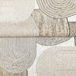 Tissu Jacquard Géométrique Grimaldi Coloris Lin 