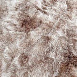 Tissu Coyote Fausse Fourrure Beige