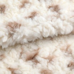 Tissu Hermina Fausse Fourrure Ecru
