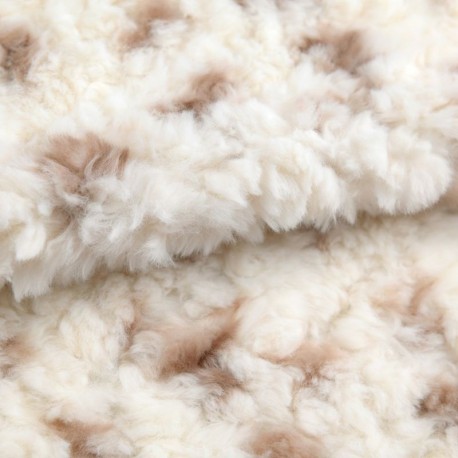 Tissu Hermina Fausse Fourrure Ecru