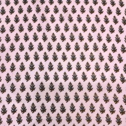 Tissu Taj Mahal Imprimé Esprit Blockprint Rose