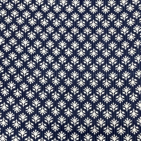 Tissu Taj Mahal Imprimé Esprit Blockprint Indigo