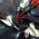 Tissu Satin Touché Velours Imprimé Bleu vert